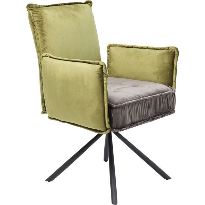 Swivel Chair with Armrest Chelsea Green